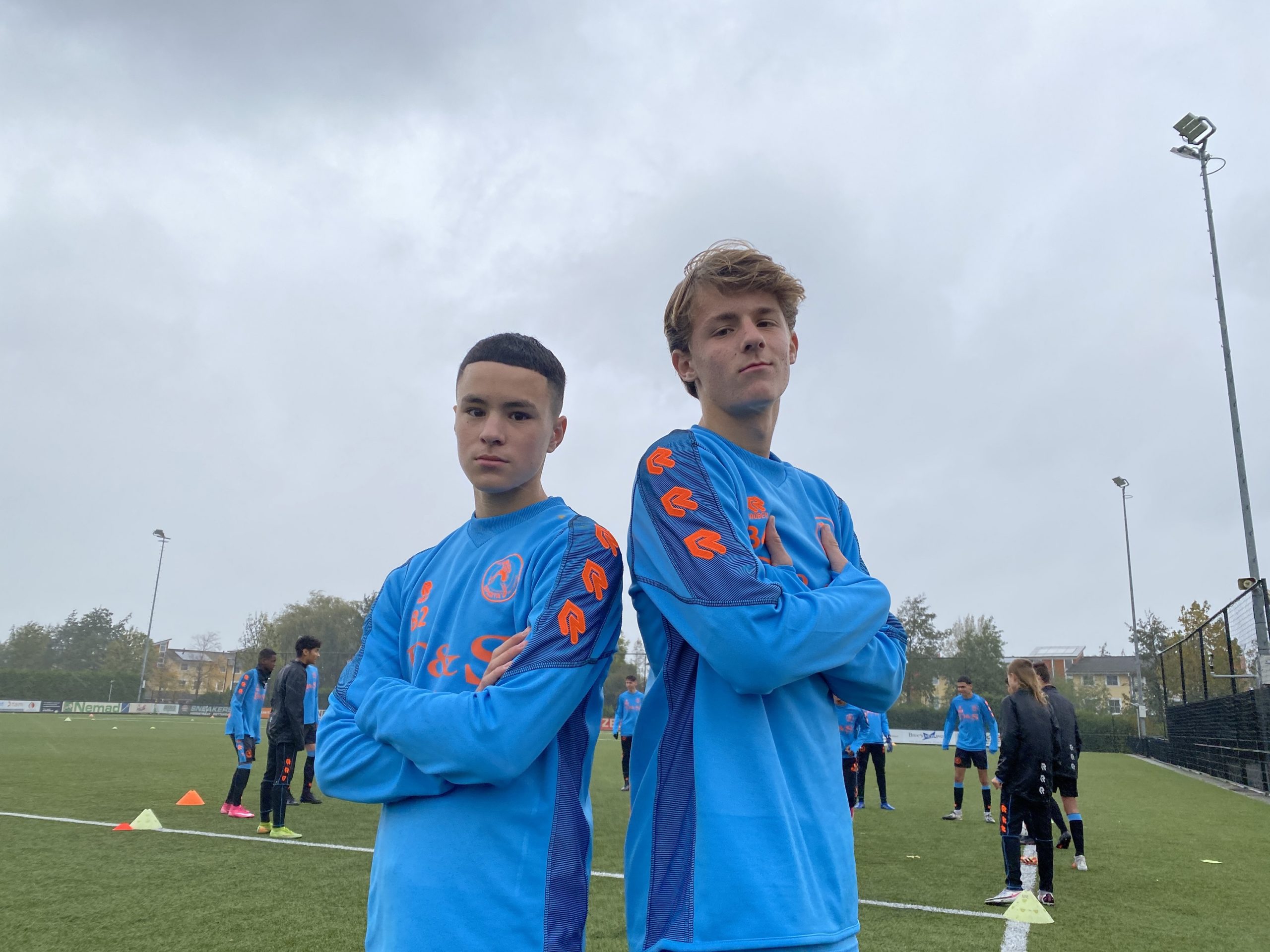 Mats van der Eerden en Hamza el Dahri ‘Wij willen onze voetbaldroom
