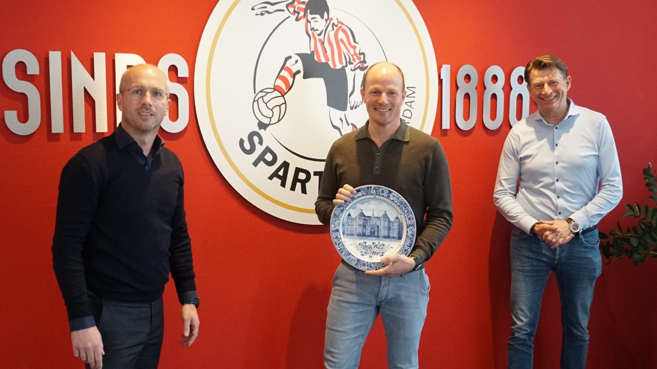 Van Der Meer Rotterdam Delftsblauw Bord voor Dave van der Meer - Sparta Rotterdam | Sparta